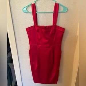 **NWT** gorgeous size 6 vibrant red Express fitted dress